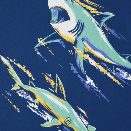 The Children's Place Boys' Dino Long Sleeve Graphic T-Shirts, Sharks/Dino Skeleton 2-Pack, Large