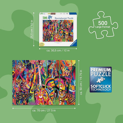 Ravensburger Children Puzzles Jeweled Jungle 500pLF - Ages 2+