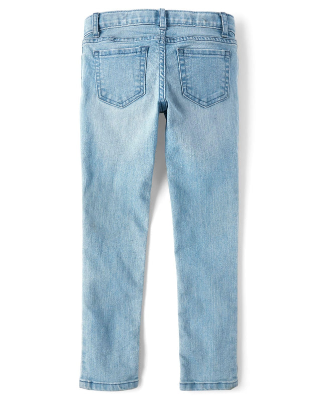The Children's Place Jean skinny grande taille pour fille, Indigo clair, 6P