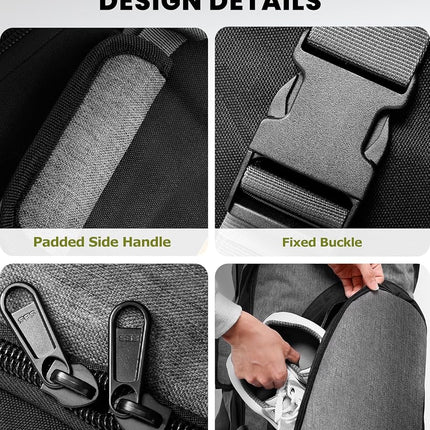 OutdoorMaster Padded Golf Travel Bag with Reinforced Wheels
