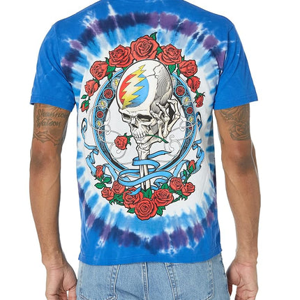 Liquid Blue Unisex's Grateful Dead Vintage Berthat Tie Dye Short Sleeve T-Shirt, Medium