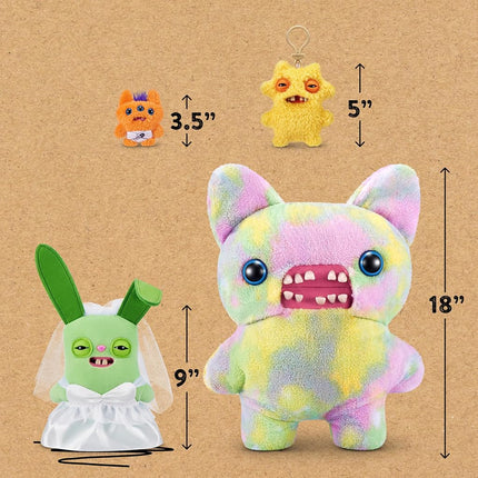 Fuggler Wedding Fuggs 9-Inch Plush 2-Pack by ZURU – Funny Ugly Monster Stuffed Animals with Human-Like Teeth & Tooth Ring, Collectible Plush for Kids, Tweens, Teens & Adult Fans