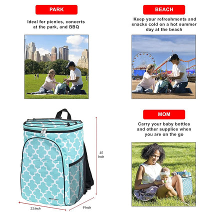 dbest Products Ultra Compact Cooler Smart Cart, Black Insulated Collapsible Rolling Tailgate BBQ Beach Summer