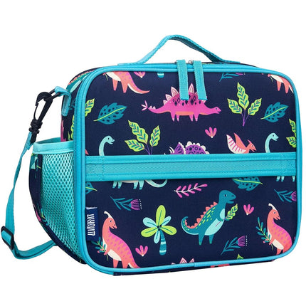 Wildkin ECO rPET Next Gen Lunch Box for Boys and Girls - Durable Exterior and Insulated Interior with Multiple Carrying Options, Keep Your Food Fresh for School & Travel Lunch Box - Darling Dinosaurs