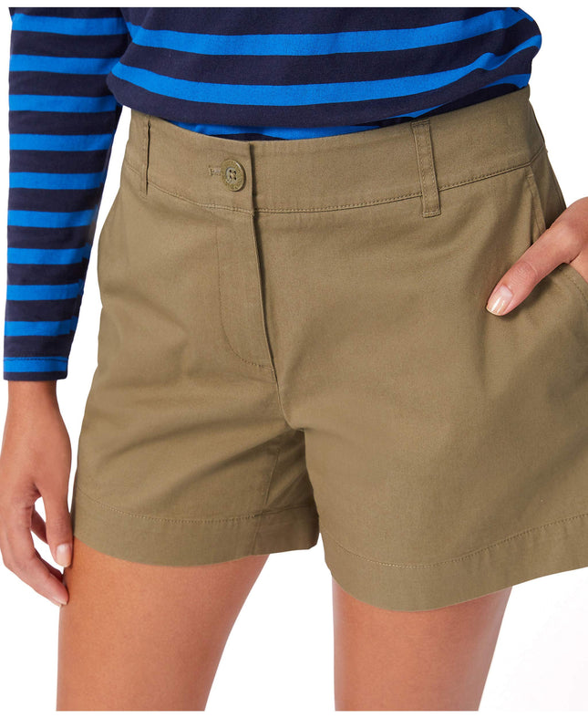 Short solide en coton stretch confortable et ajusté pour femme Nautica, camouflage urbain, 14