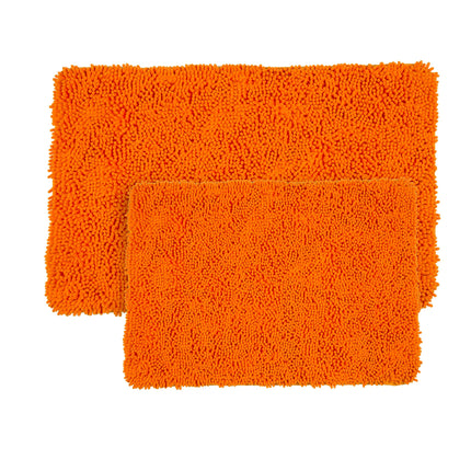 Bedford Home 2-Piece Memory Foam Shag Bath Mat-Ora