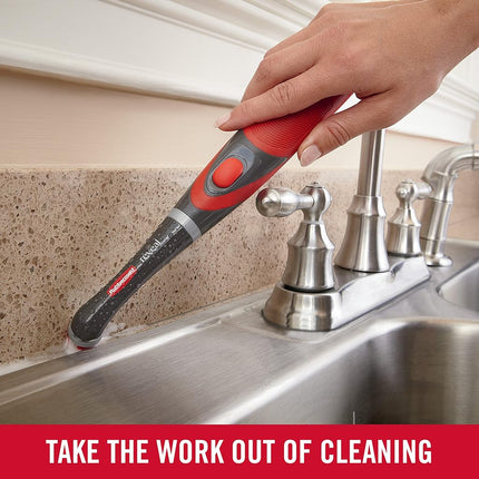 RUBBERMAID Power Scrubber with All-Purpose Grout Head, Gray, 1PC