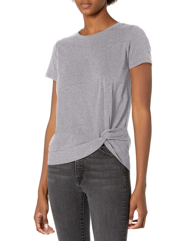 Nautica Women's Classic Fit Side Knot Top, Stormy 