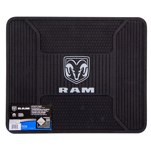 Plasticolor 001262R25 Dodge Ram Elite Utility Mat - Gray Logo