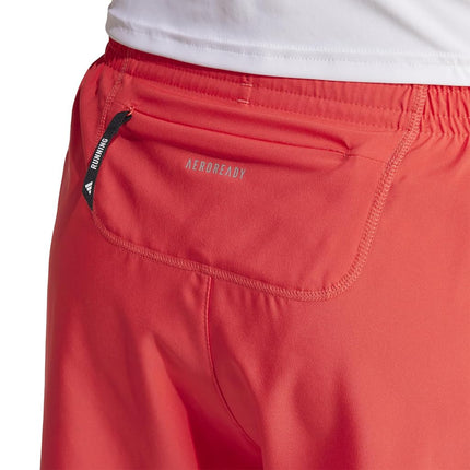 adidas Men's Own The Run Short, Semi Lucid Red, XL/9" Inseam