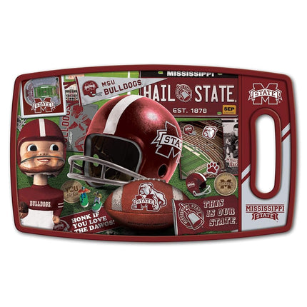 Tabla de cortar de la serie retro de los Bulldogs de Misisipi de la NCAA