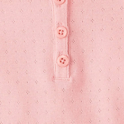The Children's Place Girls' Basic Short Sleeve Knit Shirts, Fuzzy Pink, Small