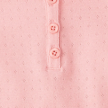 The Children's Place Girls' Basic Short Sleeve Knit Shirts, Fuzzy Pink, Small