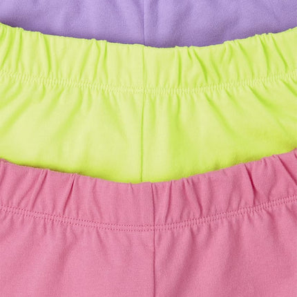 The Children's Place Girls Dolphin Shorts, Pink/Purple/Lime/Stripe/Print 5-Pack, Medium