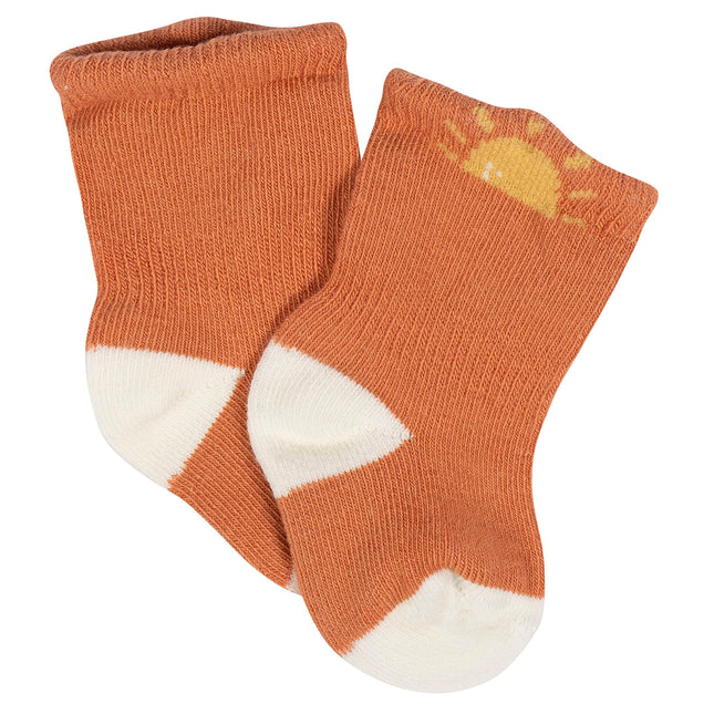Gerber Unisex Baby 8-Pair Wiggle-Proof Sock, Southwest, 6-9 Months