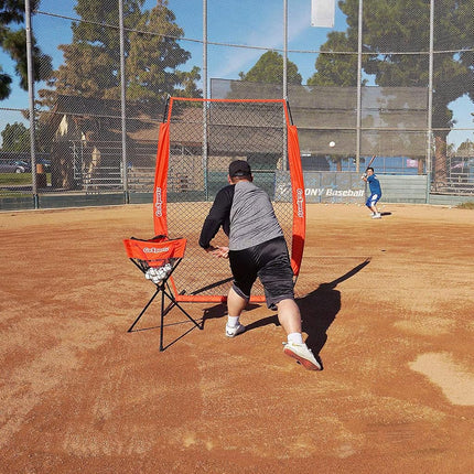 GoSports 7 ft x 4 ft I Screen - Baseball & Softball Pitcher Protection Net, must-have for Safe Training