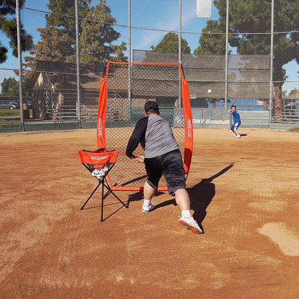 GoSports 7 ft x 4 ft I Screen - Baseball & Softball Pitcher Protection Net, must-have for Safe Training