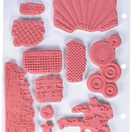 Stampers Anonymous Tim Holtz Large Cling Rubber Stamp Set, Bitty Grunge