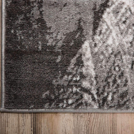 Unique Loom Sofia Collection Traditional Vintage Dark Gray Runner Rug (2' x 10')