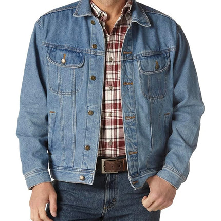 Wrangler Men's Rugged Wear Unlined Denim Jacket Denim Jacket, Vintage Indigo, XL