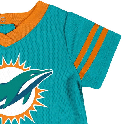 Gerber Girls' NFL Team Jersey Dress and Diaper Cover, Team Color, 18 Months
