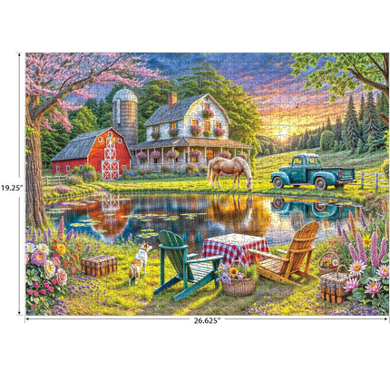 RoseArt - Soft Touch - Backyard - 1000 Piece Jigsaw Puzzle