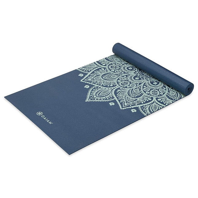 Gaiam Yoga Mat Premium Print Non Slip Exercise & F