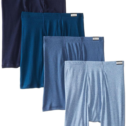 Hanes Ropa Interior Masculina, Bóxer Ajustado de 4 unidades con FreshIQ y pretina ComfortFlex, Colores Surtidos, Talla M