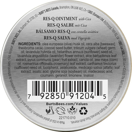 Burt's Bees 100% Natural Origin Multipurpose Res-Q Ointment with Cica, 15g, 15 g (Pack of 1)