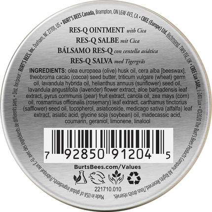 Burt's Bees 100% Natural Origin Multipurpose Res-Q Ointment with Cica, 15g, 15 g (Pack of 1)