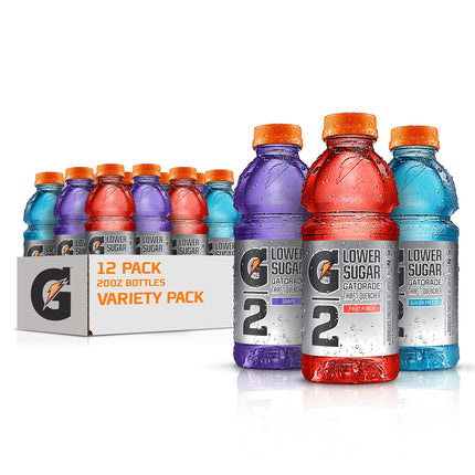 Gatorade G2 Thirst Quencher Variety Pack, 20 Ounce