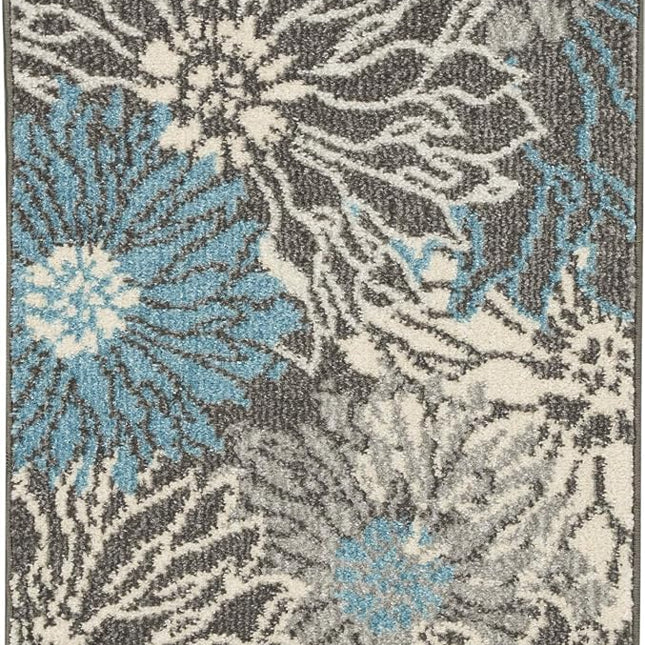 Nourison Charleston Black Sarouk 9.6-Feet by 13.6-Feet 100-Percent Wool Oversize Rug
