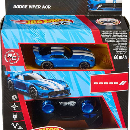 Hot Wheels 1:64 Scale RC Dodge Viper ACR, Remote-Control Toy Car