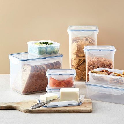 (Pack of 4) LOCK & LOCK Airtight Rectangular Tall Food Storage Container 60.87-oz / 7.61-cup