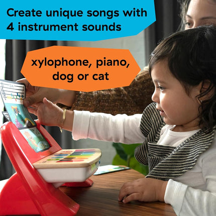 Baby Einstein Cal’s First Melodies Magic Touch Wooden Piano Musical Baby Toy, Ages 6-36 Months