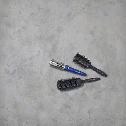 Bio Ionic BlueWave Round Brush, Effortless Hair Styling with Advanced Ion-Infused Bristles for Added Volume and Shine, Small