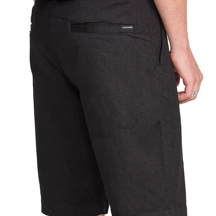 Volcom Men's Vmonty Chino Shorts Casual, Black, 32