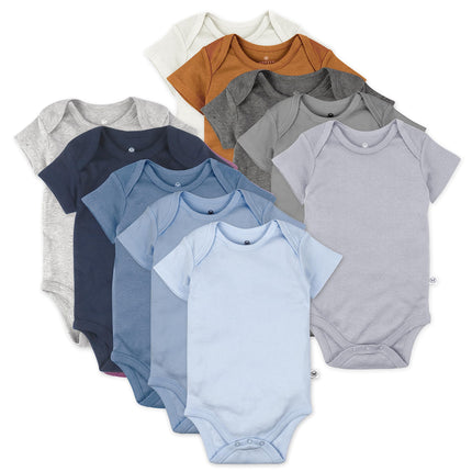 HonestBaby 10-pack Short Sleeve Bodysuits One-piec