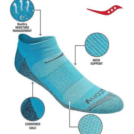 Saucony Men's Multi-Pack Mesh Ventilating Comfort Fit Performance No-Show Socks, Yellow Blue Charcoal Assorted (6 Pairs), X-Large