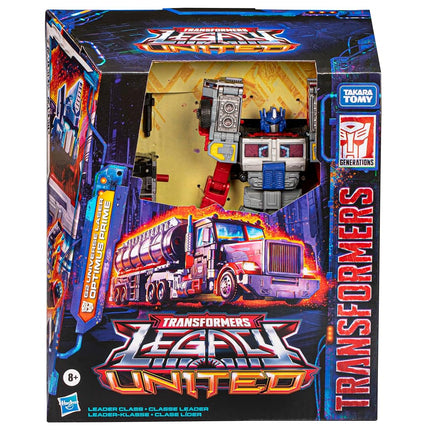 Transformers Legacy United Leader Class G2 Universe Laser Optimus Prime, 7.5-inch Converting Action Figure, 8+