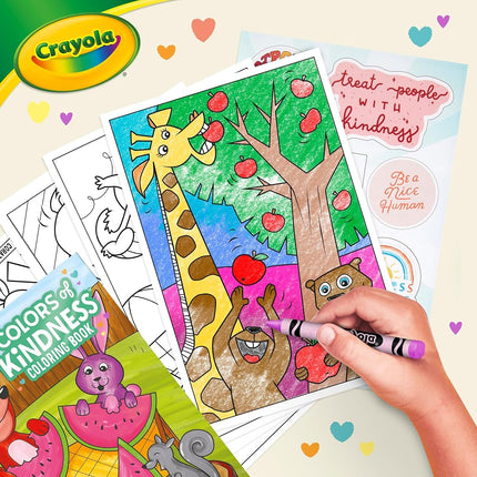 CRAYOLA Colours of Kindness Colouring Book (48 Pages) - Colours and Images That Represent Good Feelings | Ideal for Kids Aged 3+