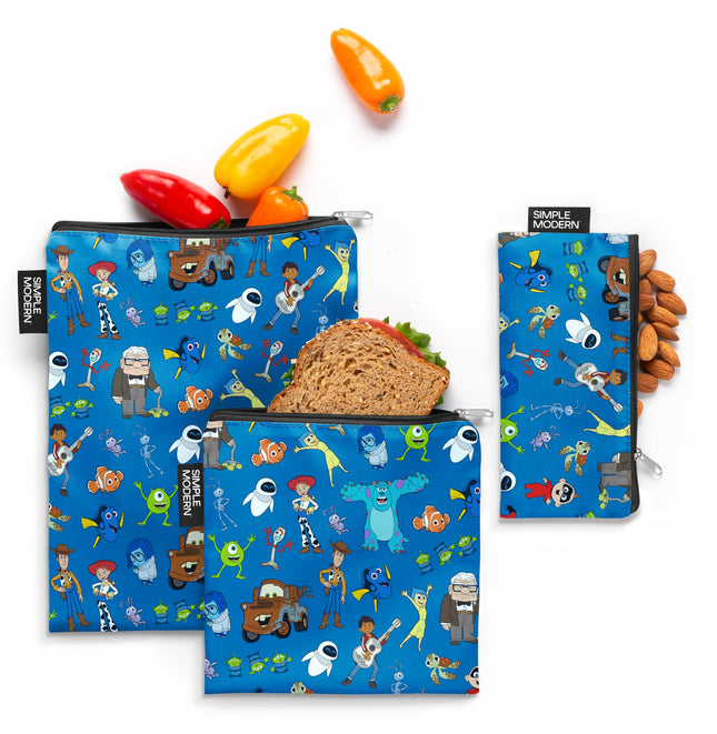 Simple Modern Disney Pixar Reusable Snack Bags for
