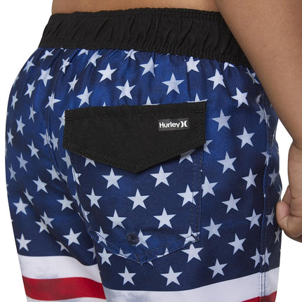 Pantalones cortos de baño Hurley para niño, Americana Tie Dye, 3T