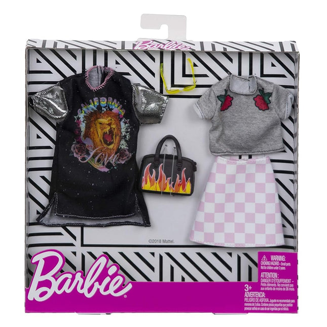 Barbie Checkered Rockband Tee Fashion Pack