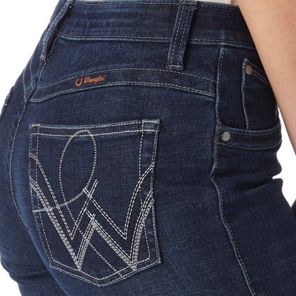 Wrangler Women's Q-Baby Mid Rise Boot Cut Ultimate Riding Jean, Boot Scootin, 9-36