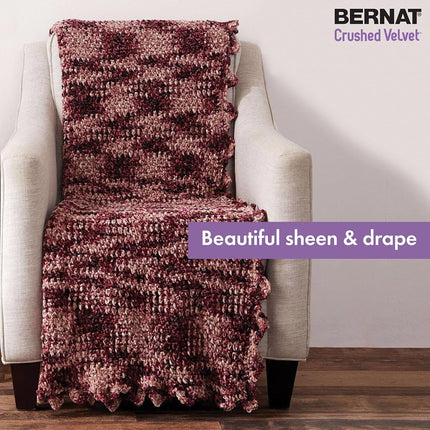 Bernat Crushed Velvet White Yarn - 2 Pack of 300g/10.5oz - Polyester - 5 Bulky - 315 Yards - Knitting/Crochet