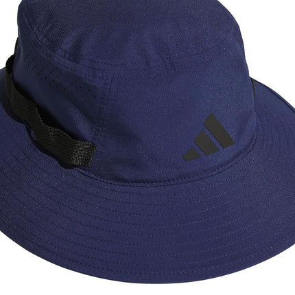 adidas Men's Victory Bucket Hat Outdoors and Sideline Wide Brim Style for Sun Protection Floppy Hat, Dark Blue/Black/5.0, L