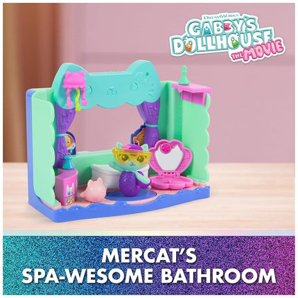 Gabby's Dollhouse The Movie, MerCat's Spa-wesome Bathroom Playset Set
