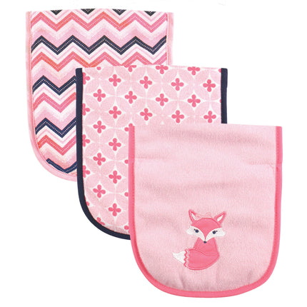 Luvable Friends Unisex Baby Cotton Burp Cloths wit