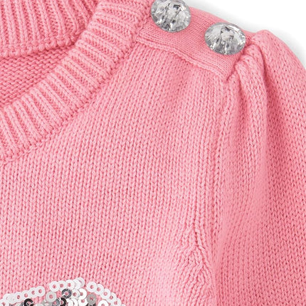 Suéteres de manga larga para niñas y bebés de Gymboree, cinta rosa, 12-18 meses